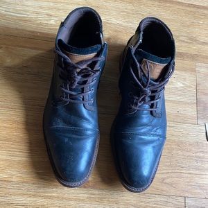 Industrial theme men’s dress boots